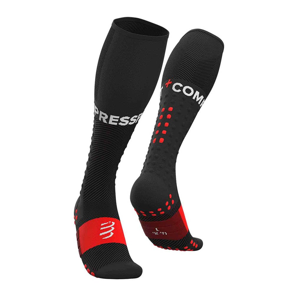Černé kompresní ponožky Compressport Full Socks Run 2020