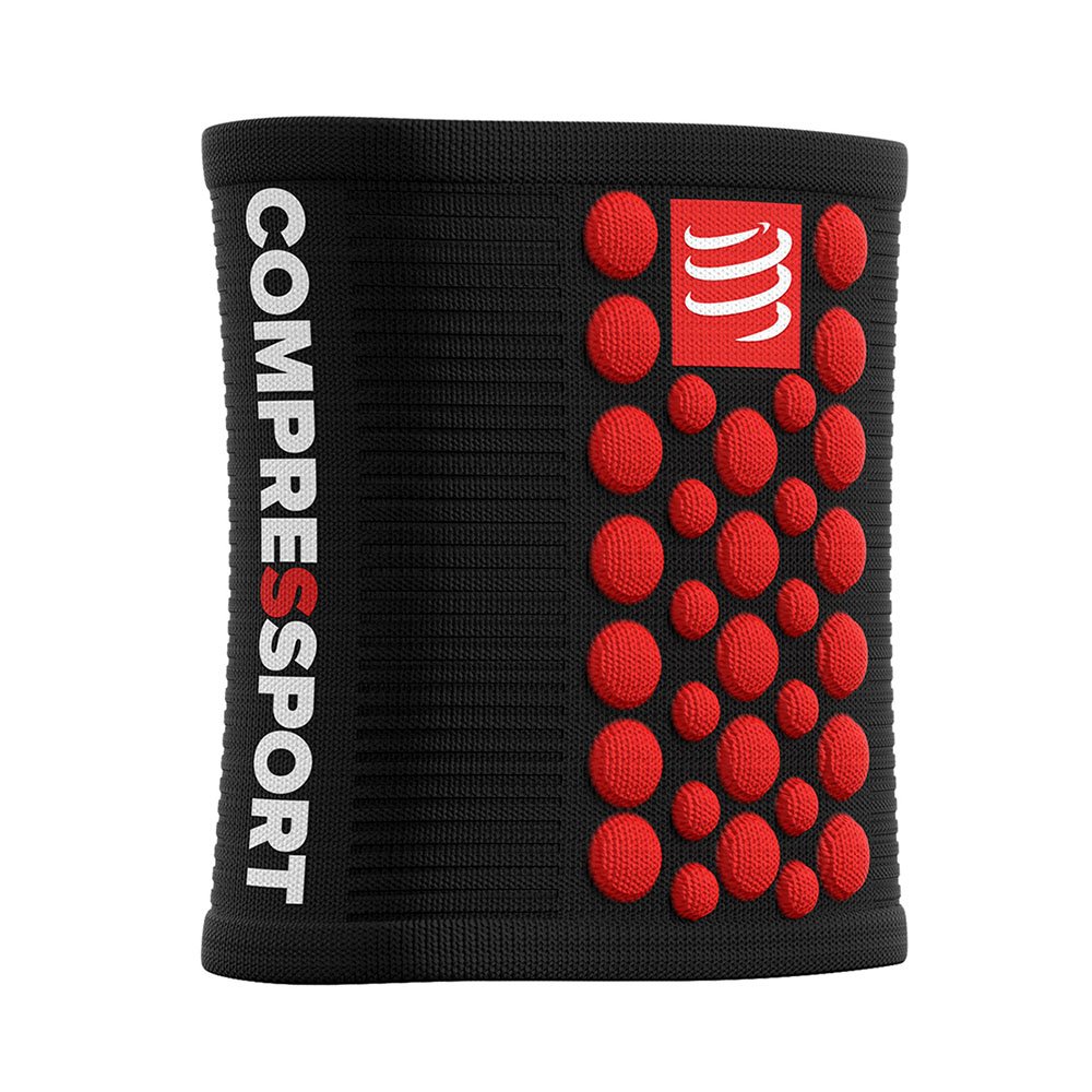 Compressport Sweatband U Czarno-Czerwone