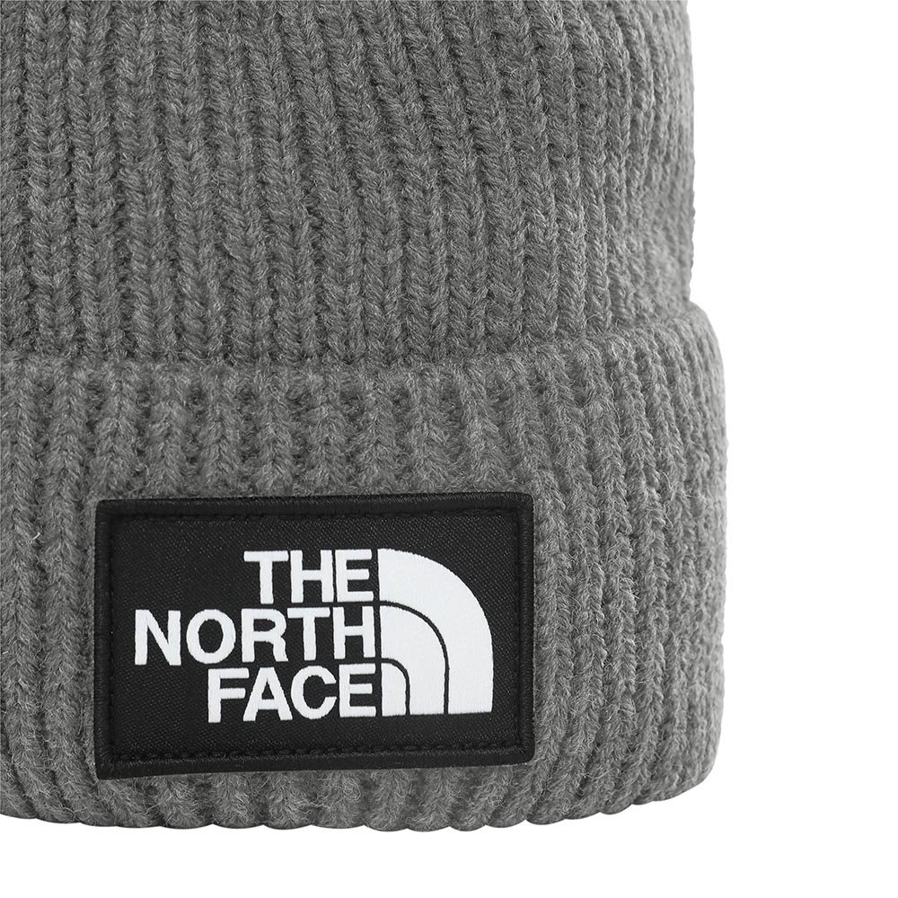 The North Face Box Logo Cuffed Beanie Gri M Gri