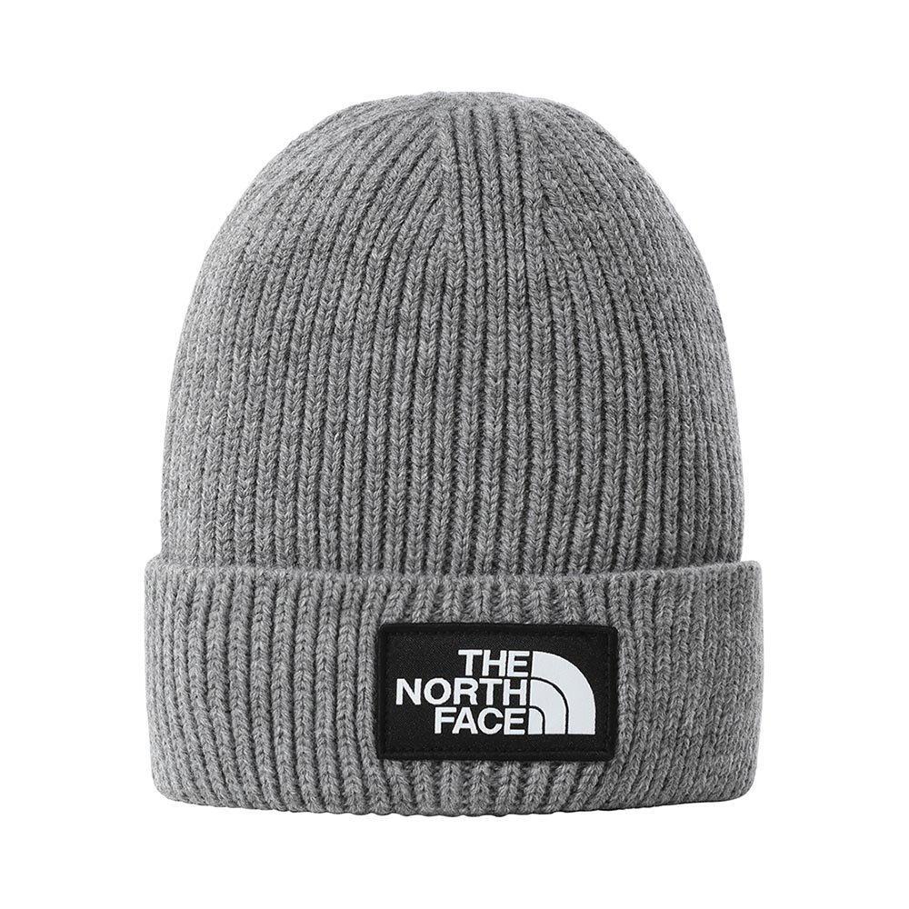 The North Face Box Logo Cuffed Beanie Gri M Gri
