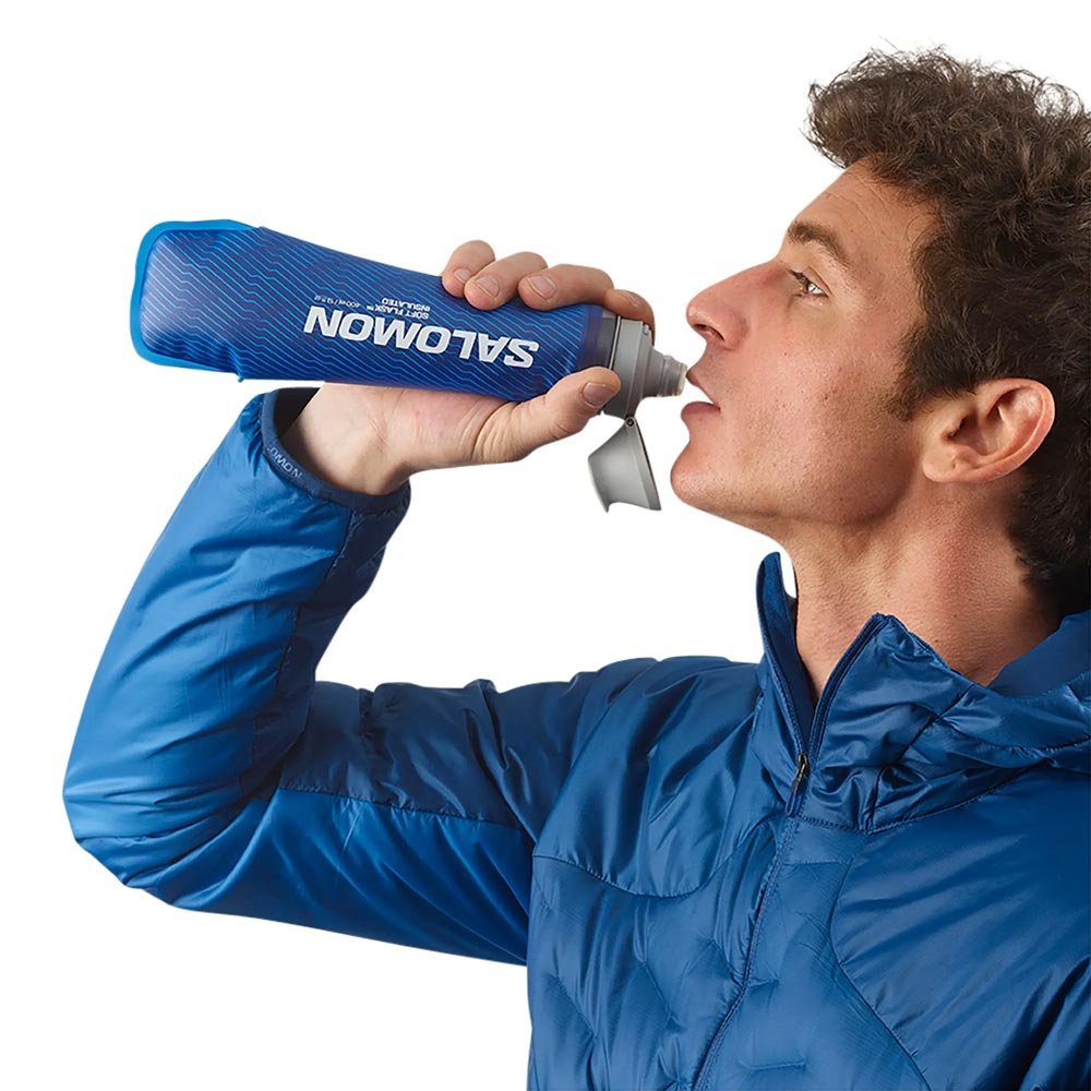 Bidon Salomon Softflask 400ml/13oz Izolat 42 Clear Blue