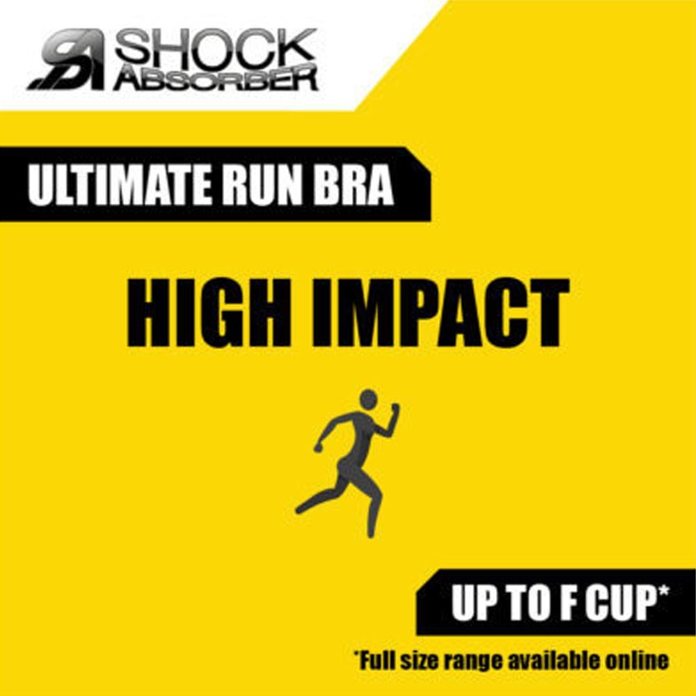 Shock Absorber Run Black Sutien argintiu în negru