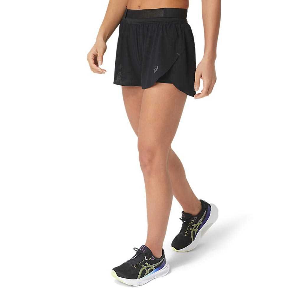 Pantaloni scurți Asics Metarun Split în negru