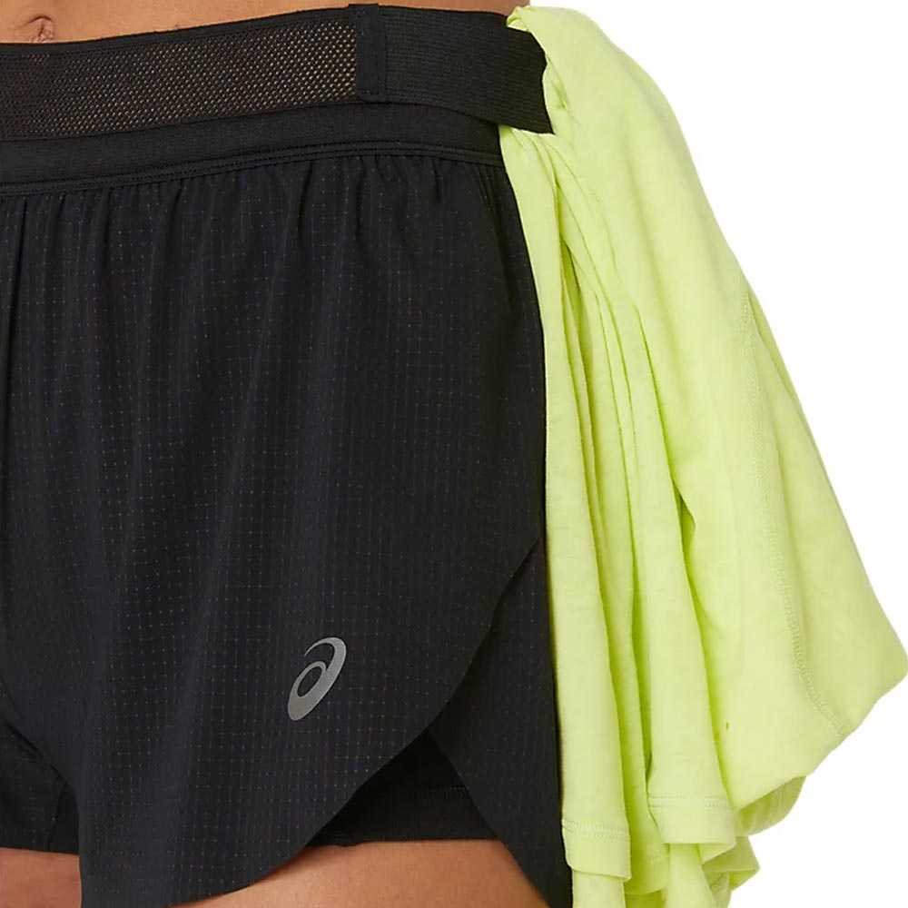 Pantaloni scurți Asics Metarun Split în negru