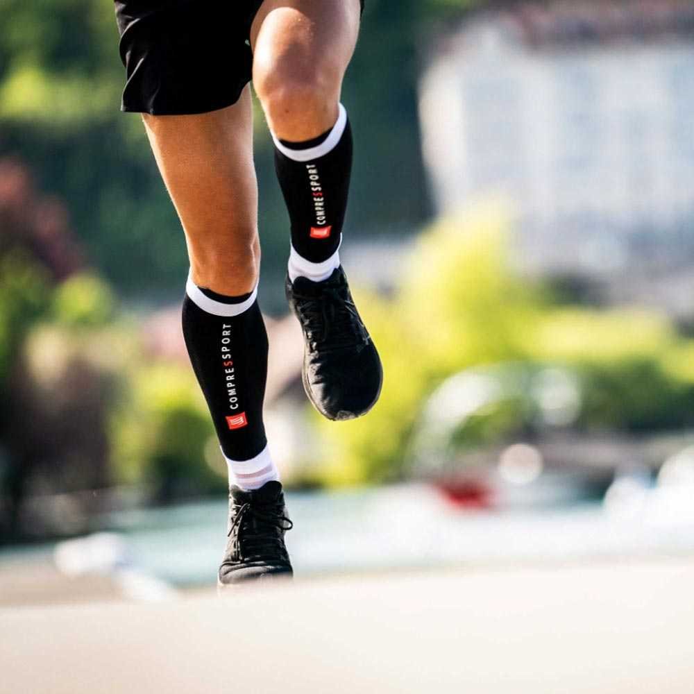 Maneci Compressport R2 3.0 Calf U Negru