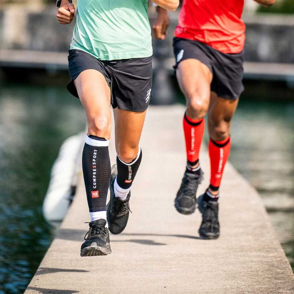 Maneci Compressport R2 3.0 Calf U Negru