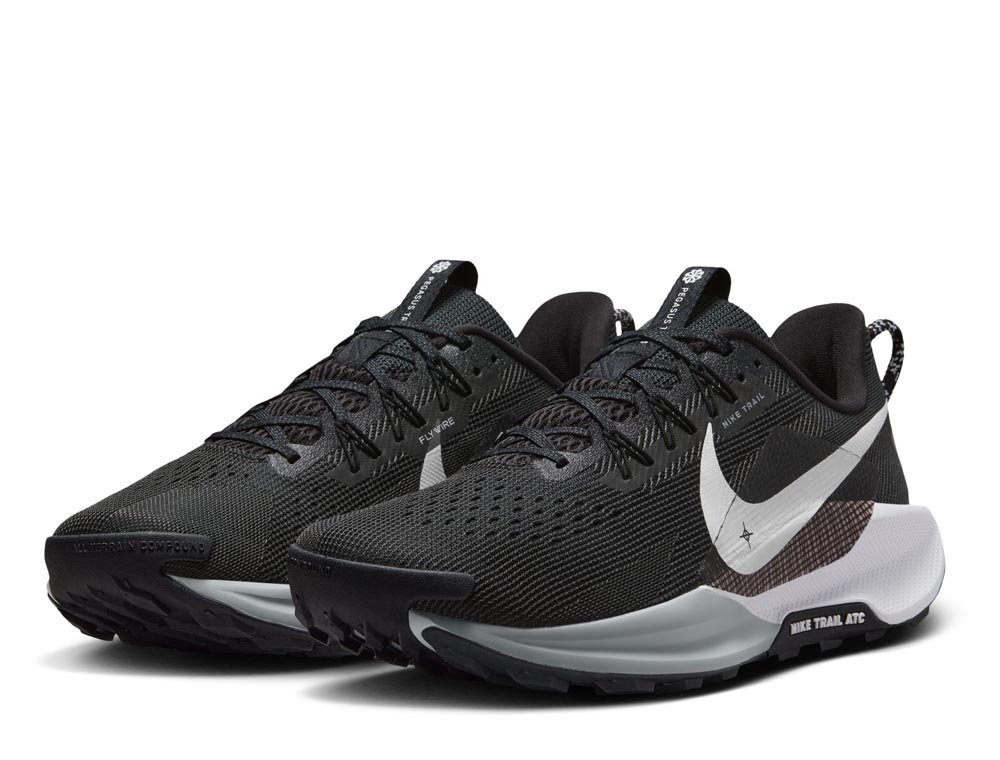 Nike ReactX Pegasus Trail 5 M Shoes Black and White