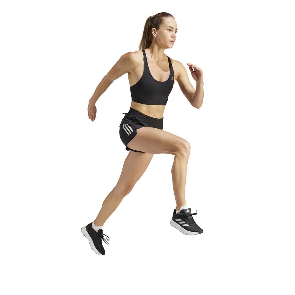 Pantalon scurt adidas Own The Run în alb și negru