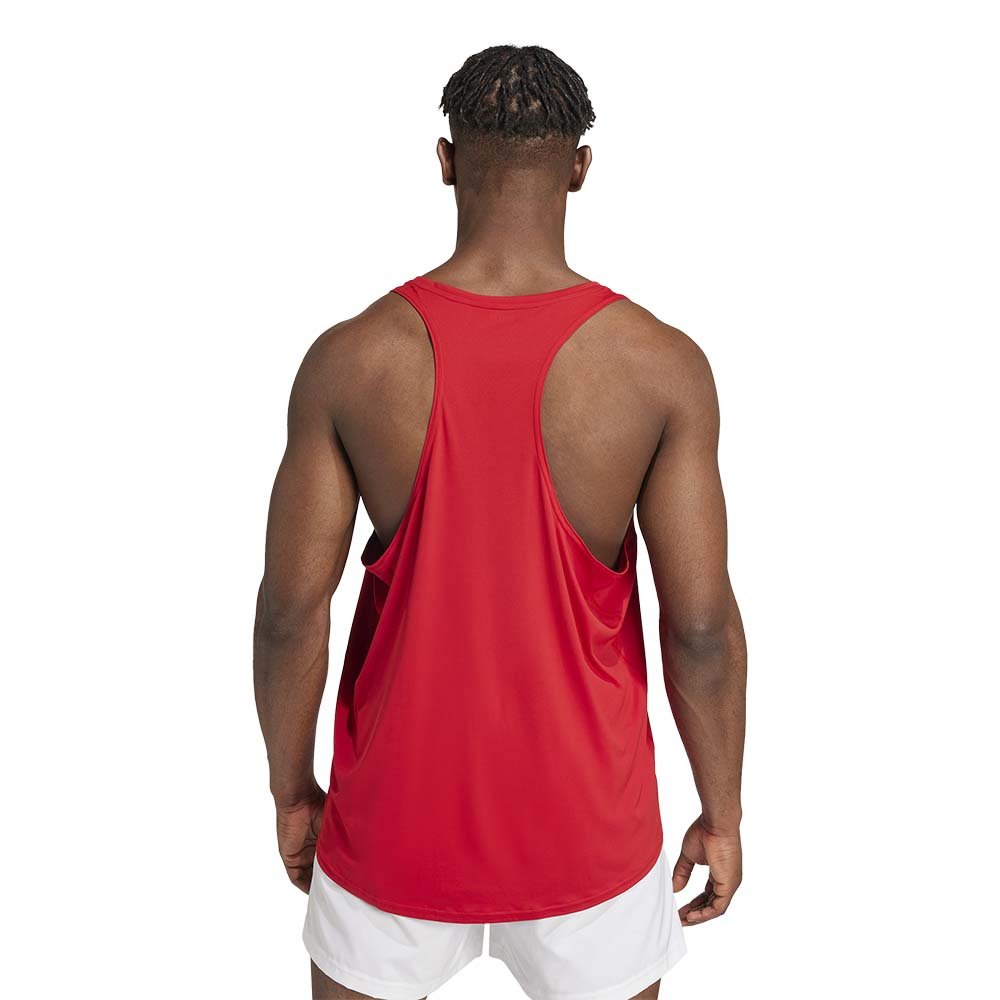 Koszulka adidas Adizero Tank Essentials M Czerwona