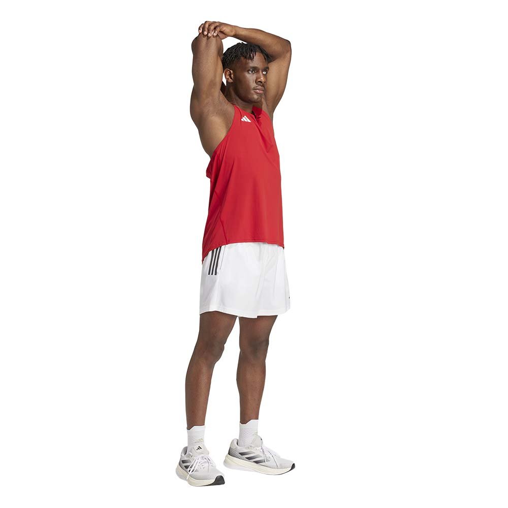 Koszulka adidas Adizero Tank Essentials M Czerwona