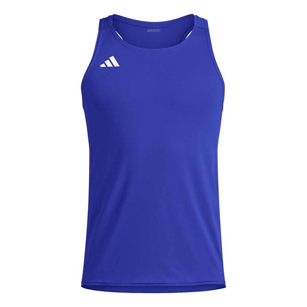 Koszulka adidas Adizero Tank Essentials M Niebieska