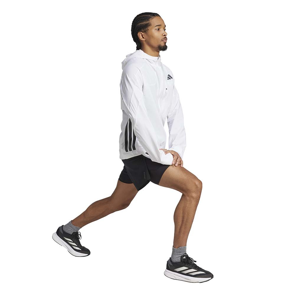 Kurtka adidas Adizero Running Jacket M Biało-Czarna