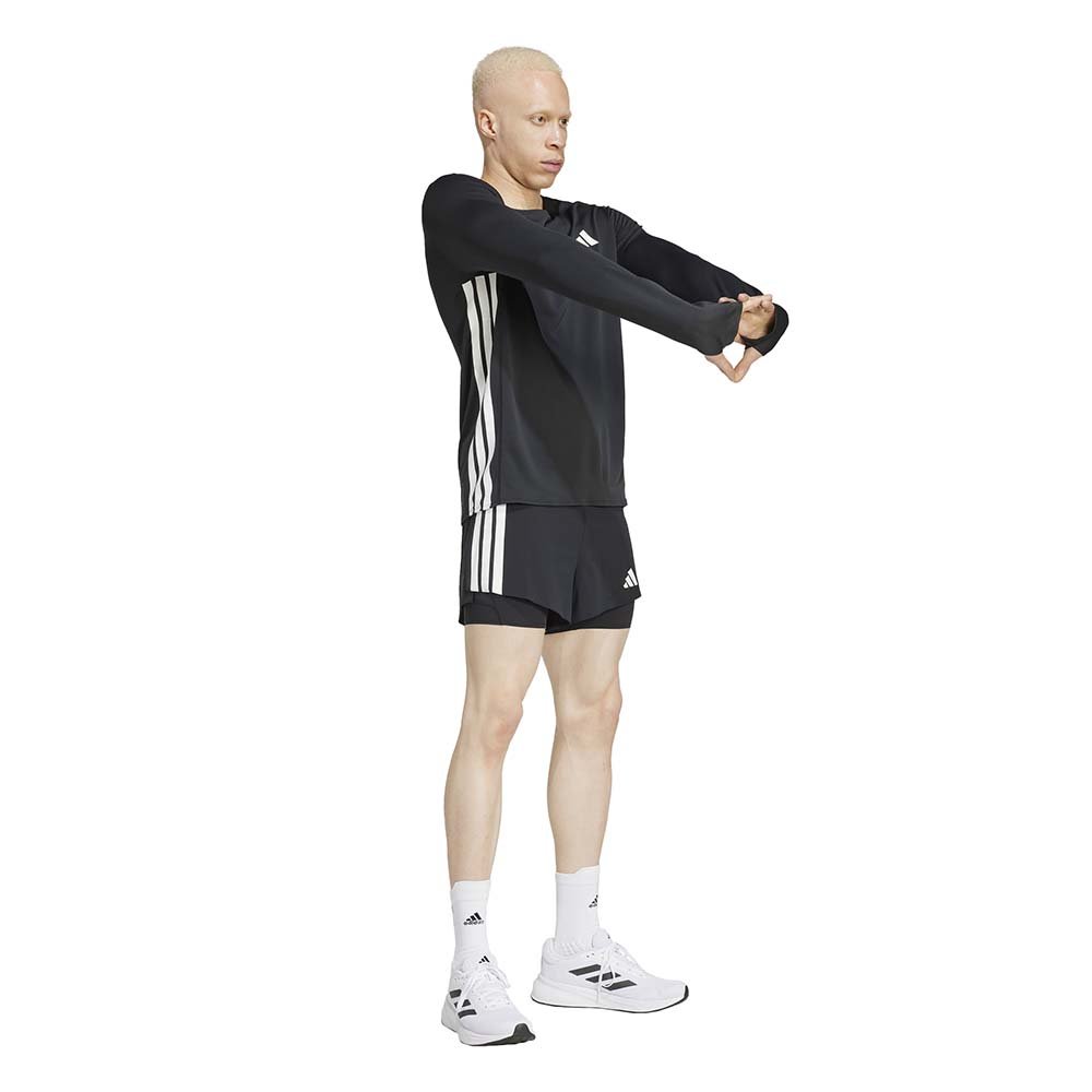 Spodenki adidas Adizero 2 in 1 M Czarno-Białe