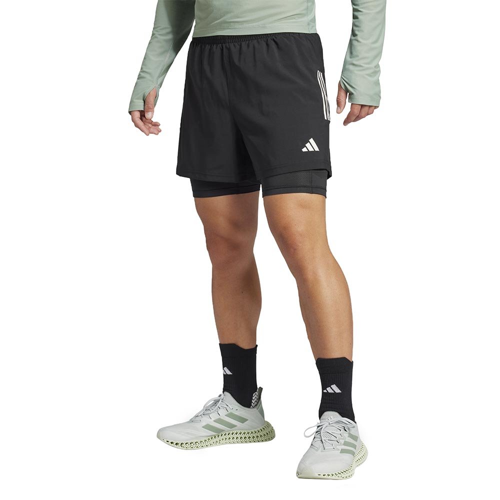 Pantaloni scurți adidas Own The Run Climacool 2 în 1 M negri