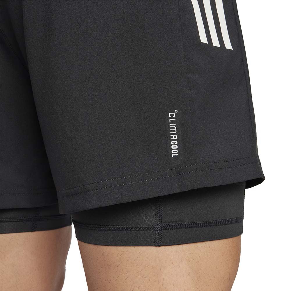 Pantaloni scurți adidas Own The Run Climacool 2 în 1 M negri