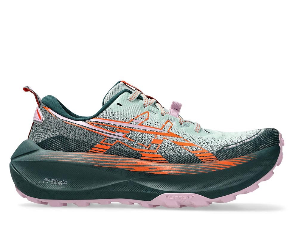 Pantofi sport Asics Trabuco Max 4 W verde-portocaliu