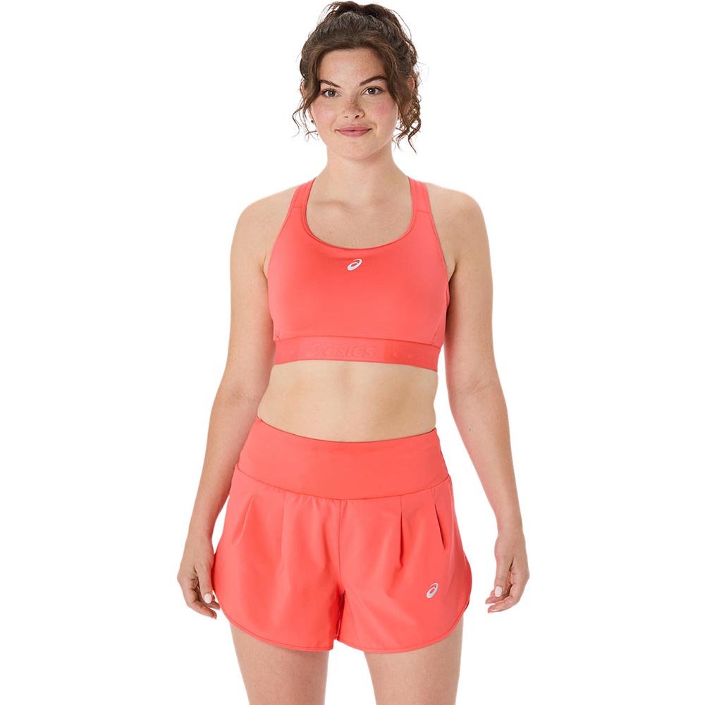 Stanik Asics Road Compression Bra W Koralowy