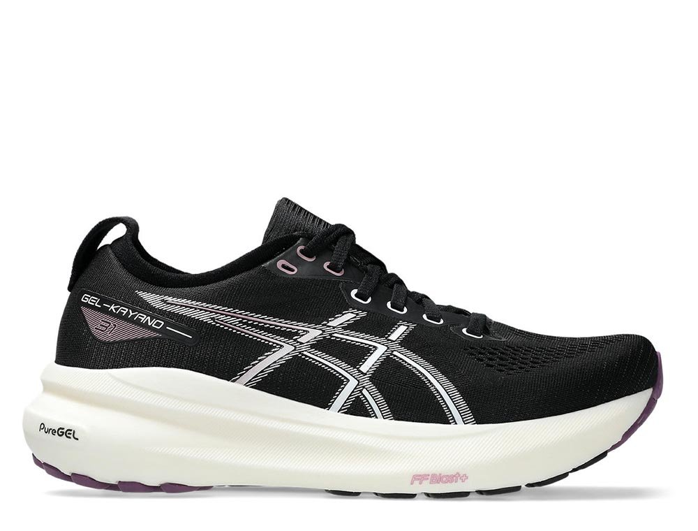 Asics Kayano 31 W Black and Purple Shoes