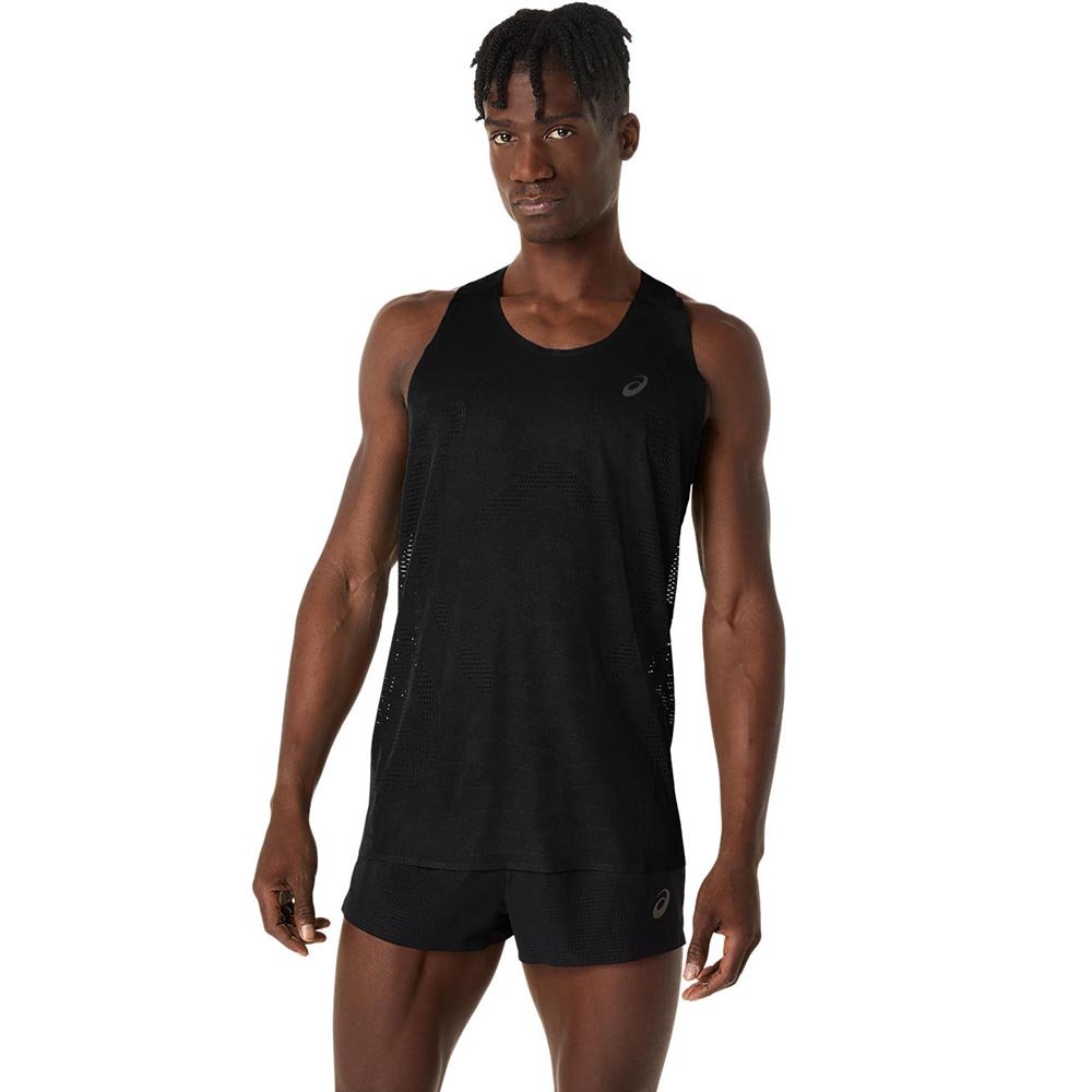 Asics Metarun Singlet M Black T-shirt