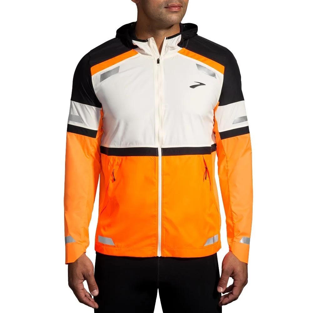 Brooks Run Visible Jacket 2.0 M White/Orange