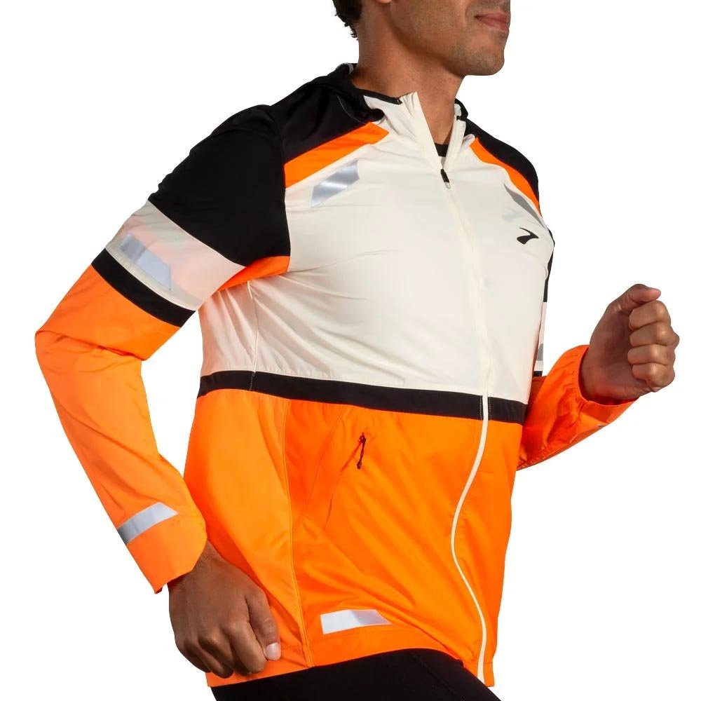 Brooks Run Visible Jacket 2.0 M White/Orange
