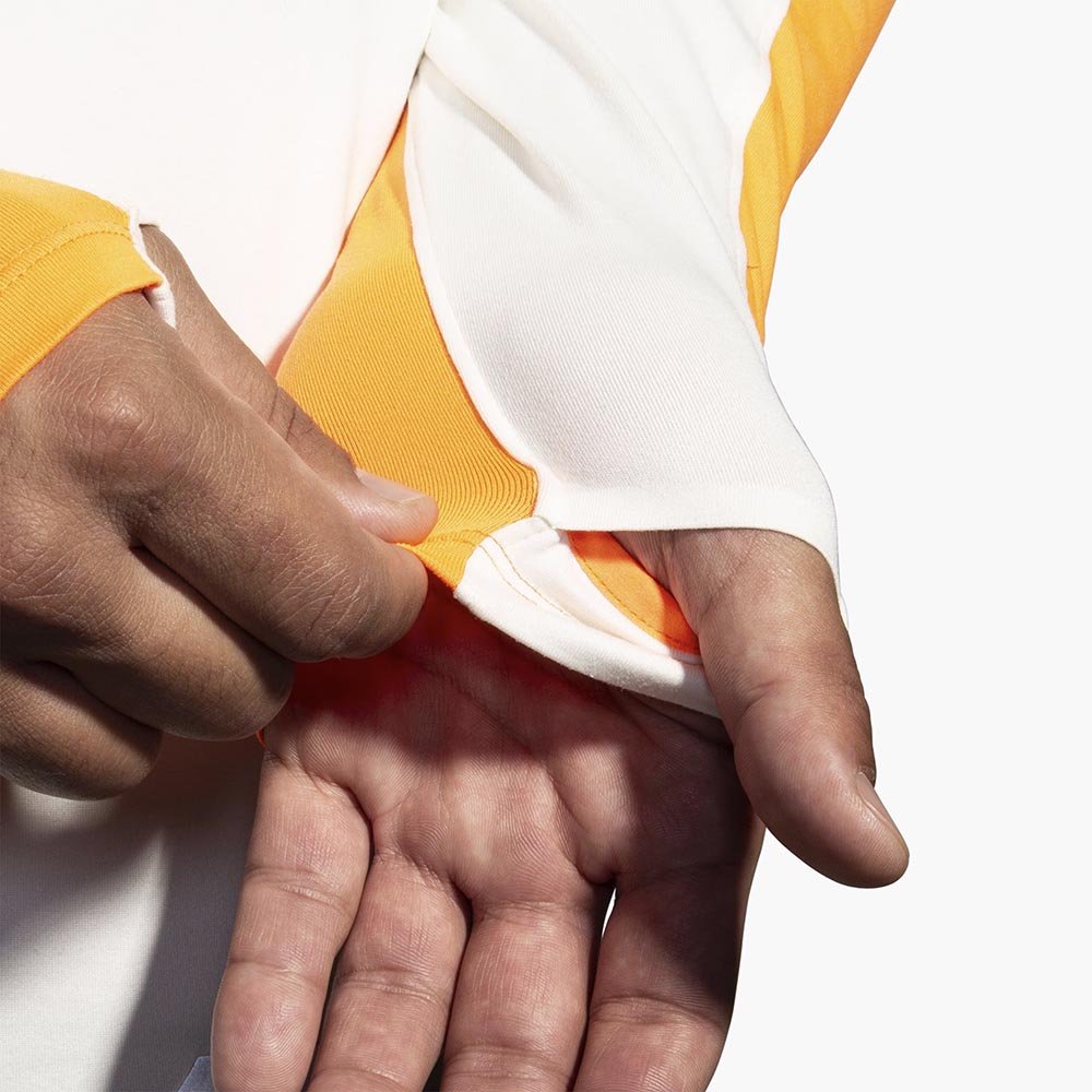 Hanorac Brooks Run Visible 1/2 Zip 2.0 M alb și portocaliu