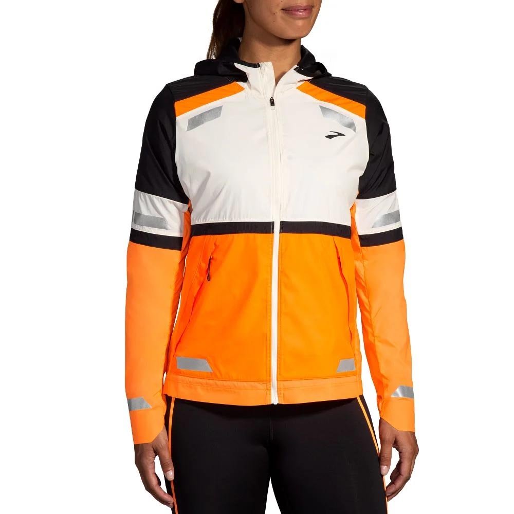 Brooks Run Visible Jacket 2.0 W White/Orange