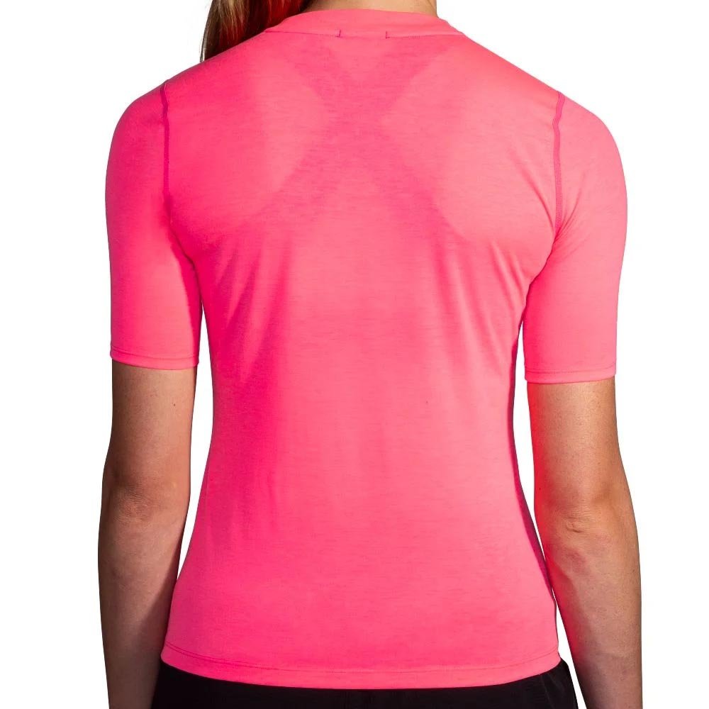 Koszulka Brooks High Point Short Sleeve W Różowa