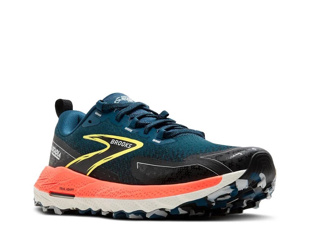 Brooks Cascadia 18 M Navy Blue Red Shoes