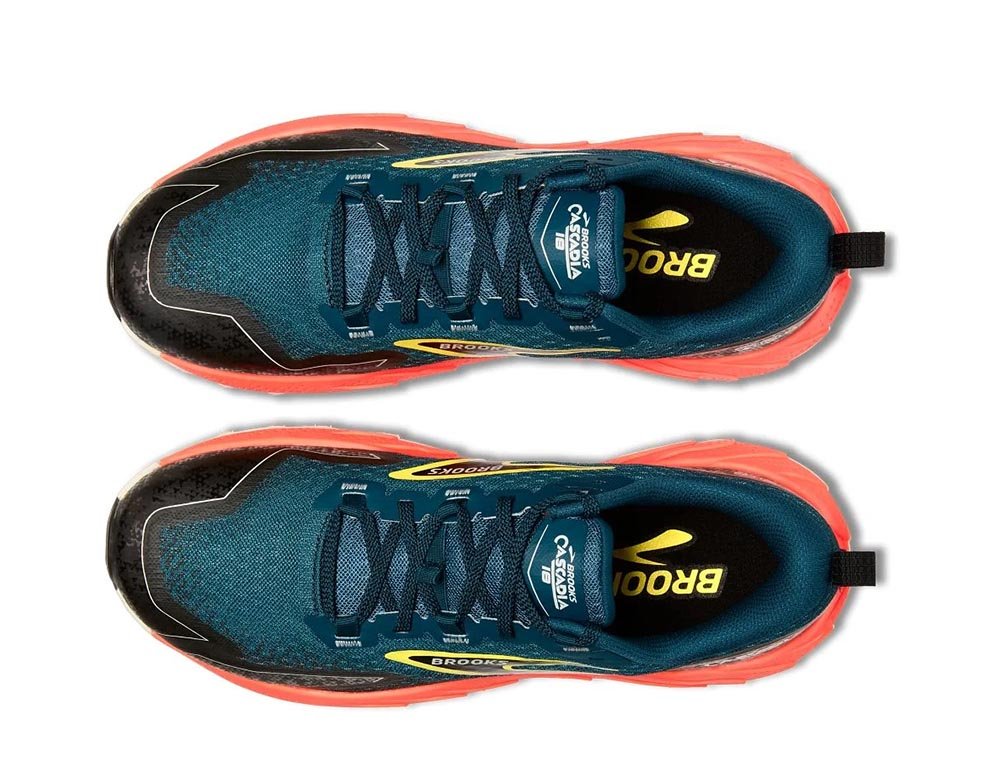 Brooks Cascadia 18 M Navy Blue Red Shoes