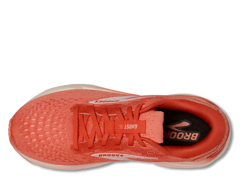 Brooks Ghost 16 W Orange/White Shoes