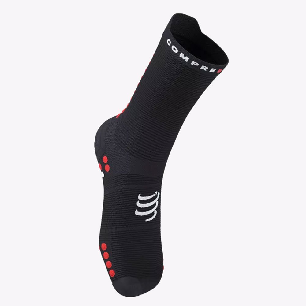 Sosete Compressport Pro Racing v4.0 U Negru și Roșu
