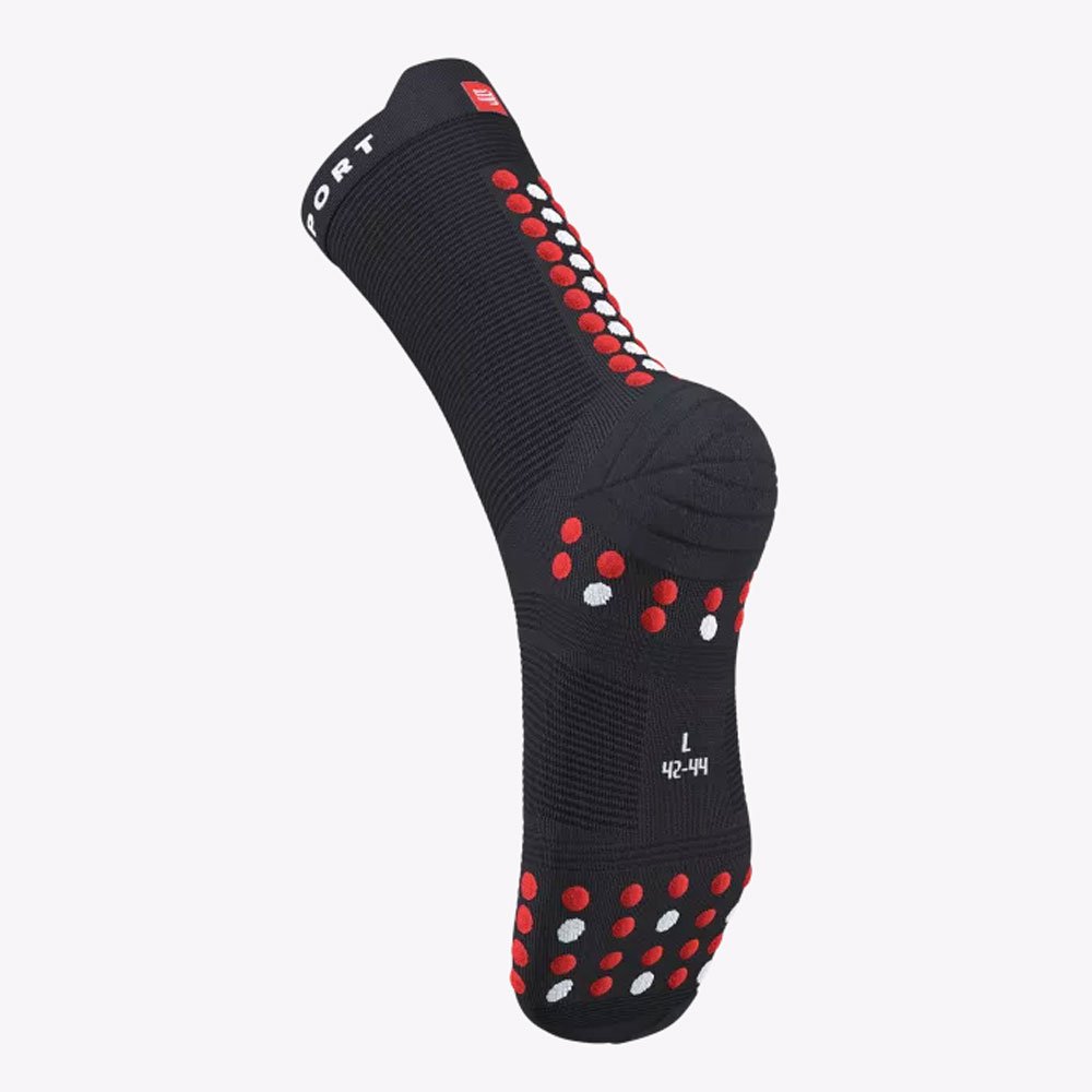 Sosete Compressport Pro Racing v4.0 U Negru și Roșu