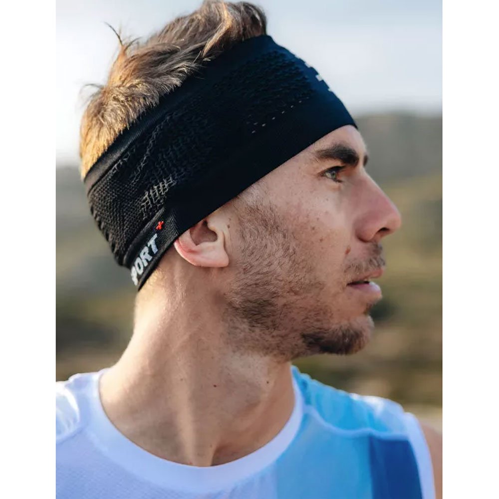 Bandă pentru cap Compressport On/Off V3.0 U Negru