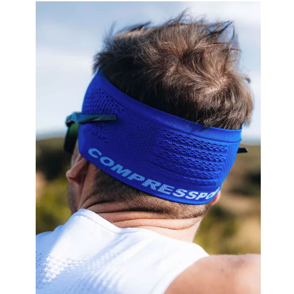 Bandă pentru cap Compressport On/Off V3.0 U Albastru bleumarin
