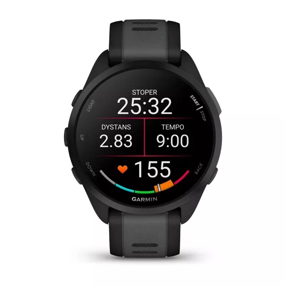 Zegarek Garmin Forerunner 165 Music Black Slate Grey Czarno-Szary
