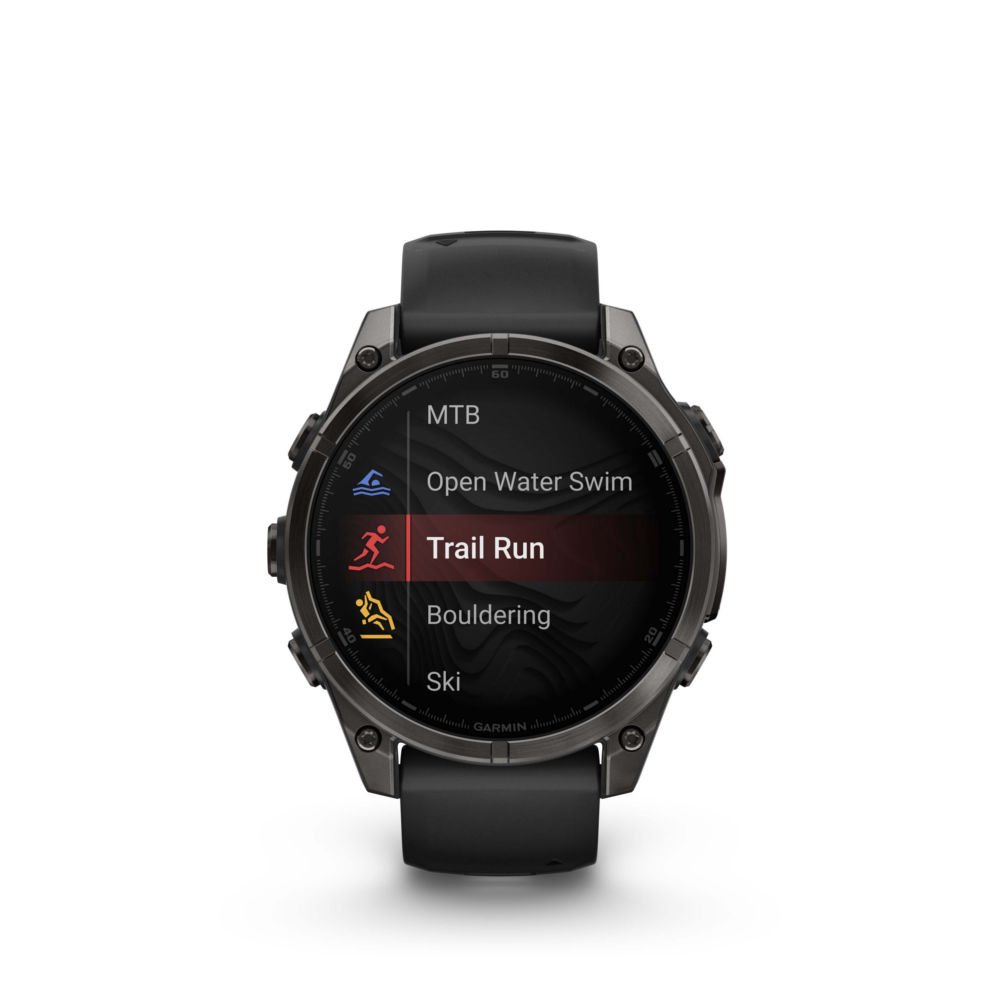 Garmin Fenix 8 Amoled Sapphire Titanium Carbon Grey DLC Black (47mm) Watch Black