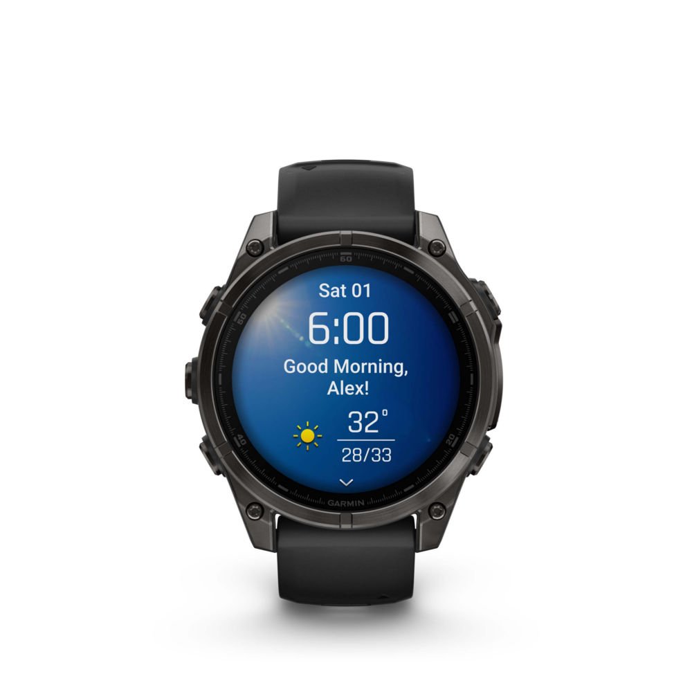 Garmin Fenix 8 Amoled Sapphire Titanium Carbon Grey DLC Black (47mm) Watch Black