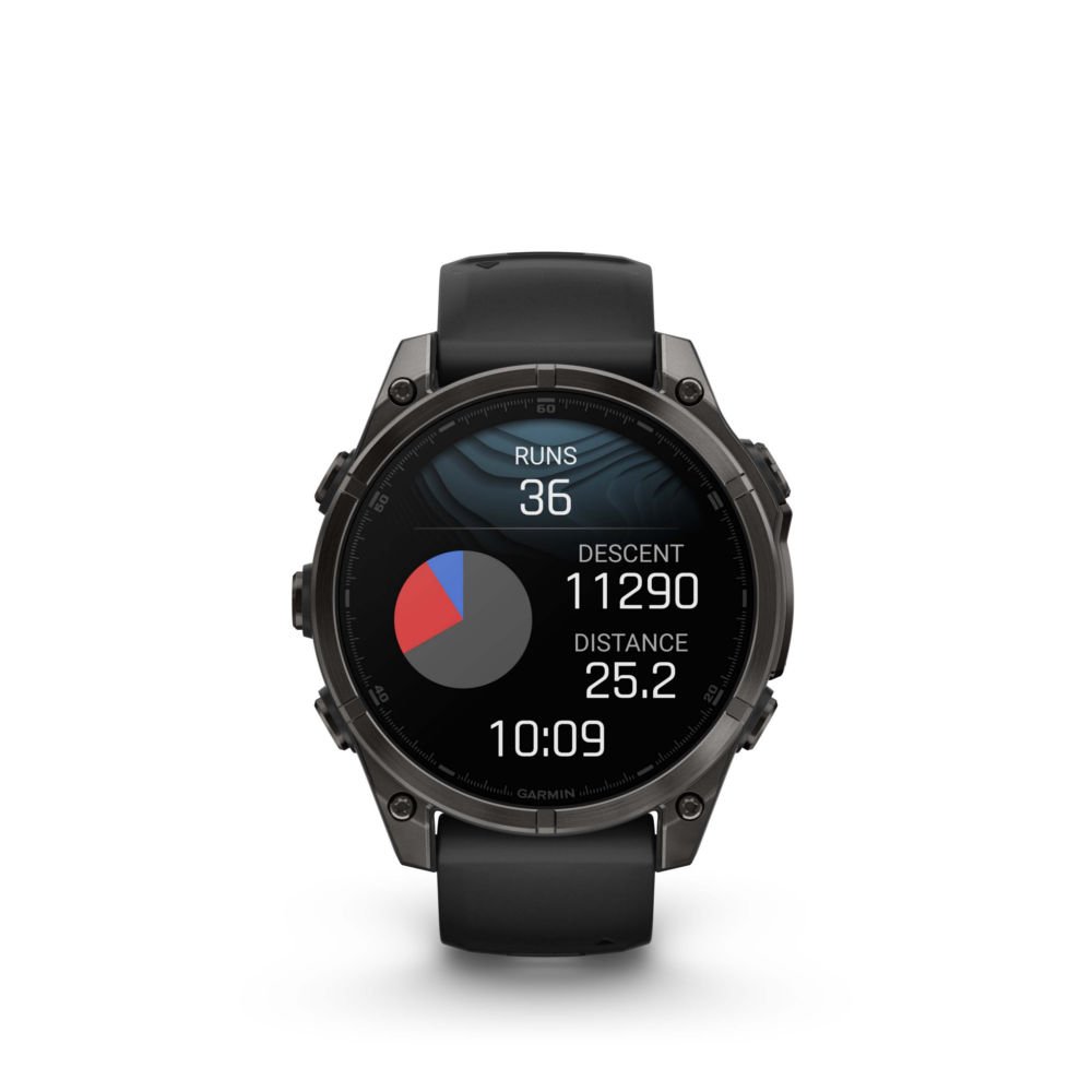 Garmin Fenix 8 Amoled Sapphire Titanium Carbon Grey DLC Black (47mm) Watch Black