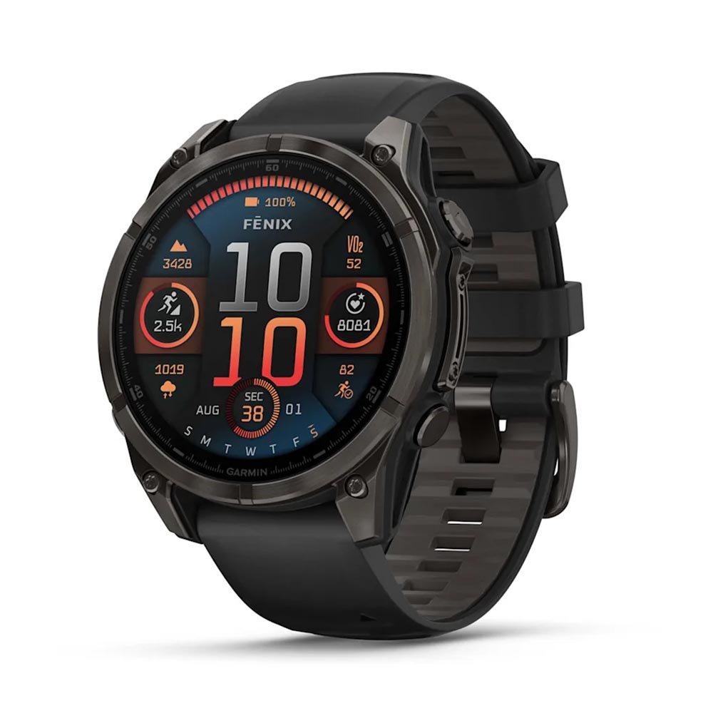 Garmin Fenix 8 Amoled Sapphire Titanium Carbon Grey DLC Black (47mm) Watch Black