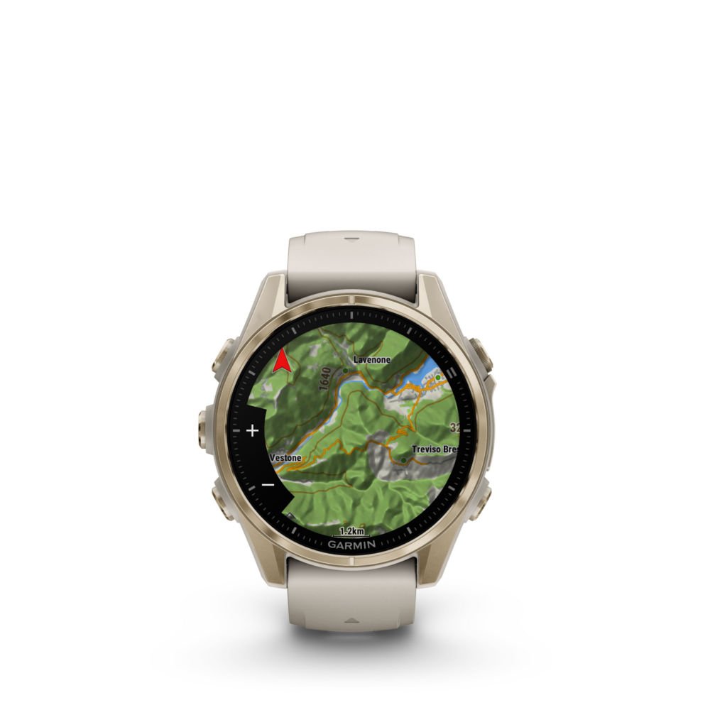 Zegarek Garmin Fenix 8 Amoled Sapphire Soft Gold (43mm) Szaro-Złoty