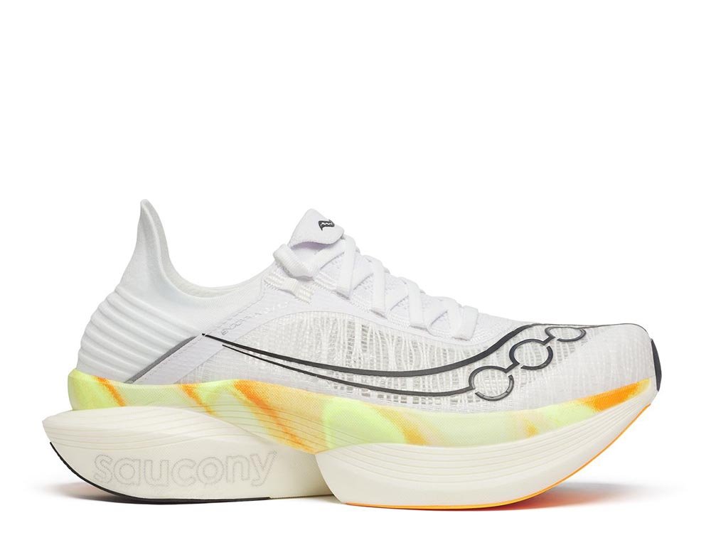 Saucony Endorphin Elite 2 M Shoes White-Orange