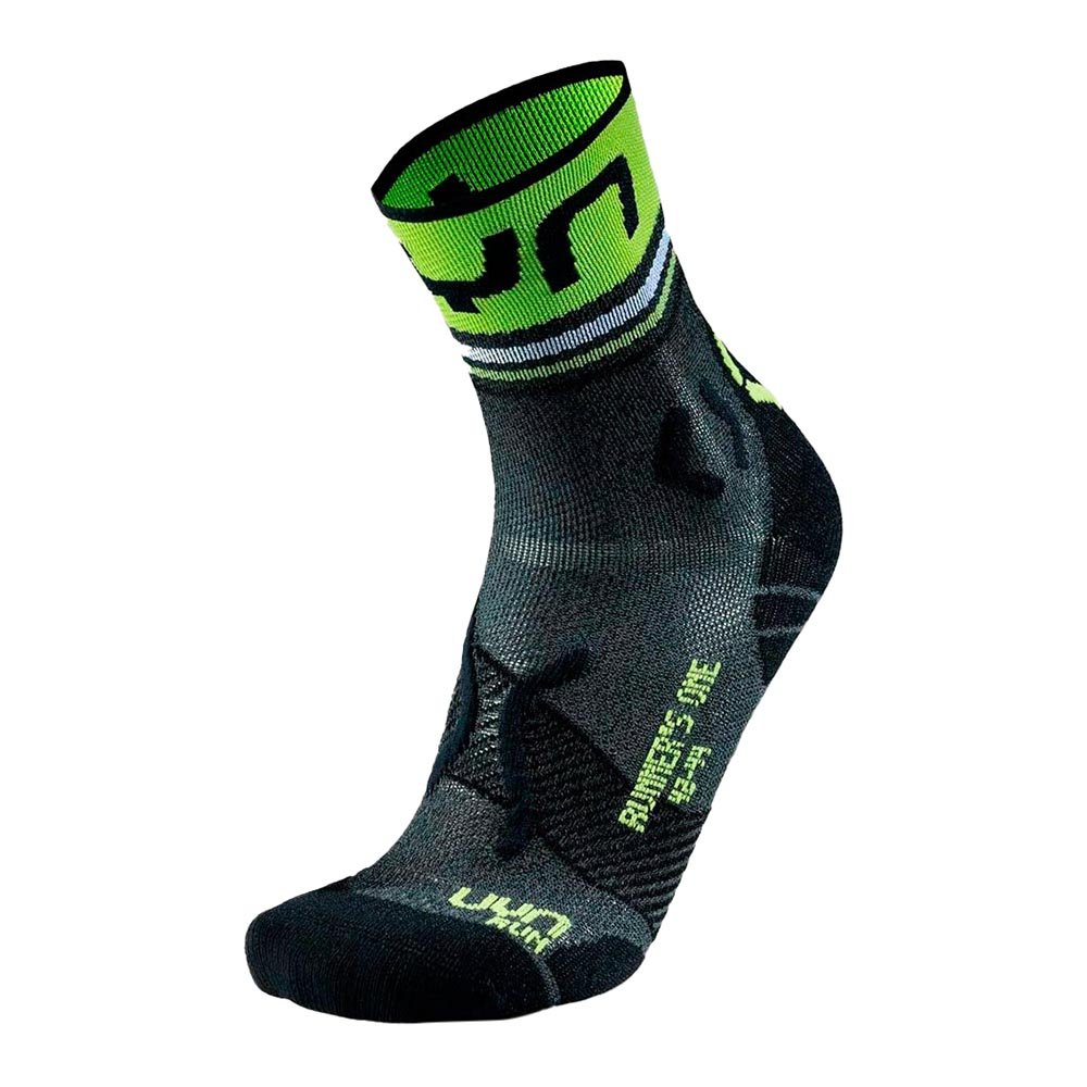 UYN Man Runner's One Short Socks M Gray-Lime