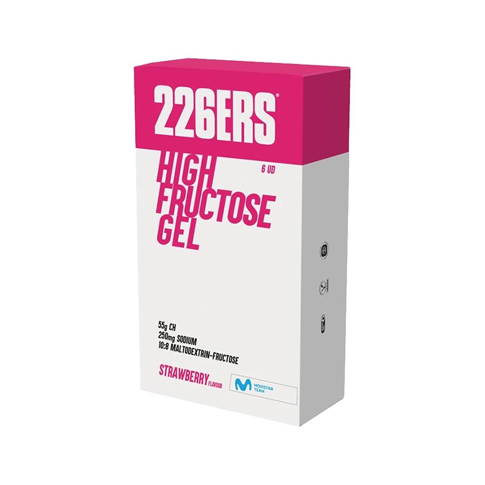 Energy Gels 226ERS High Fructose Gel Pack 6 x 80 G Strawberry