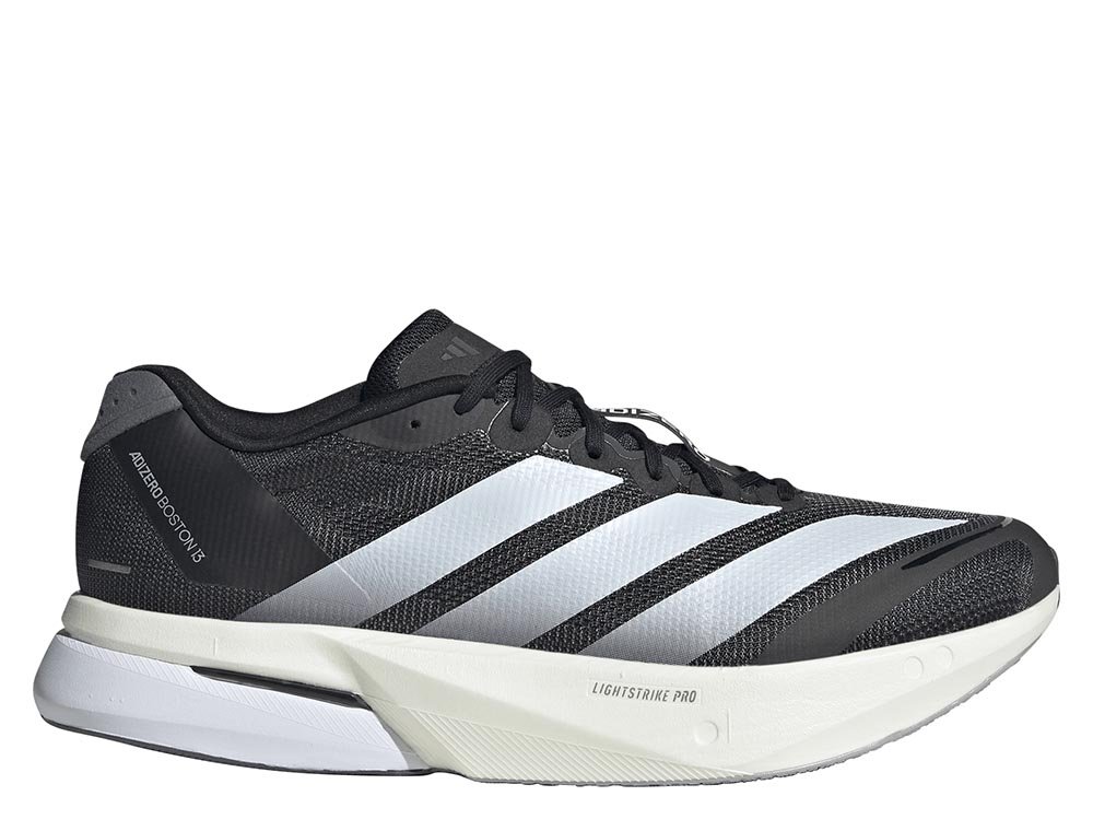 Adidas Adizero Boston 13 M Shoes Black and White