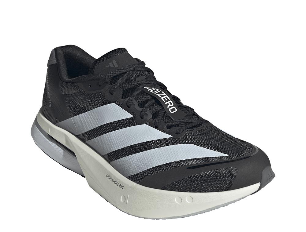 Adidas Adizero Boston 13 M Shoes Black and White