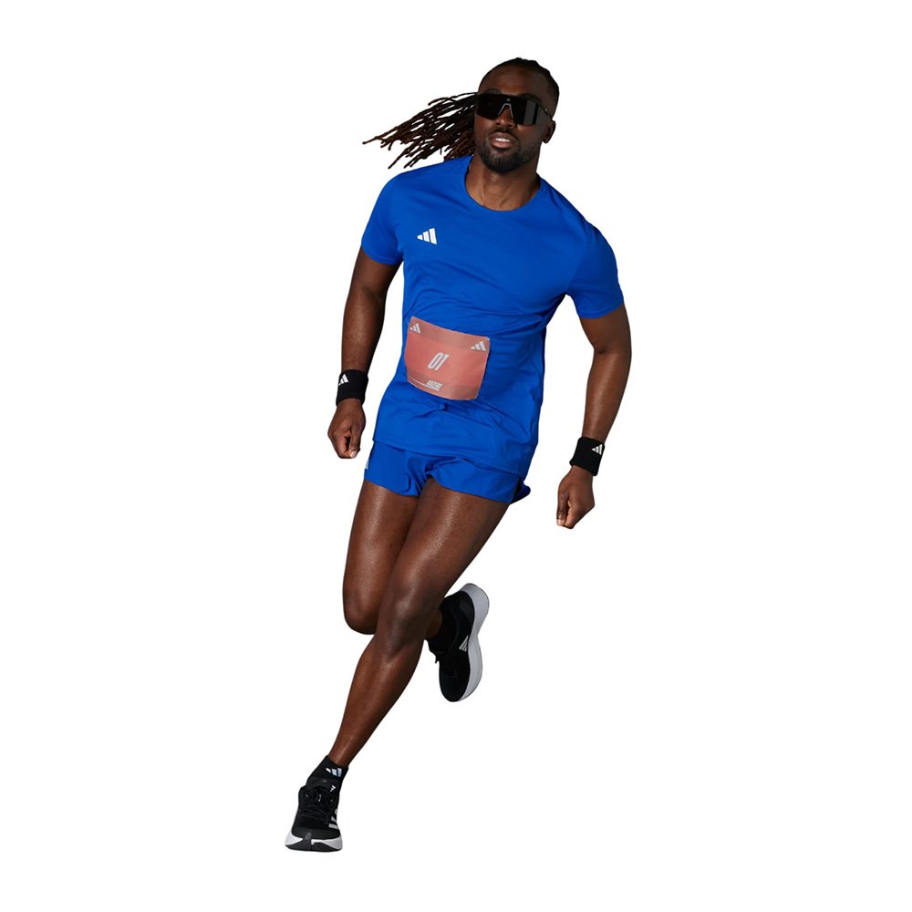 Pantaloni scurți adidas Adizero Short M Albastri