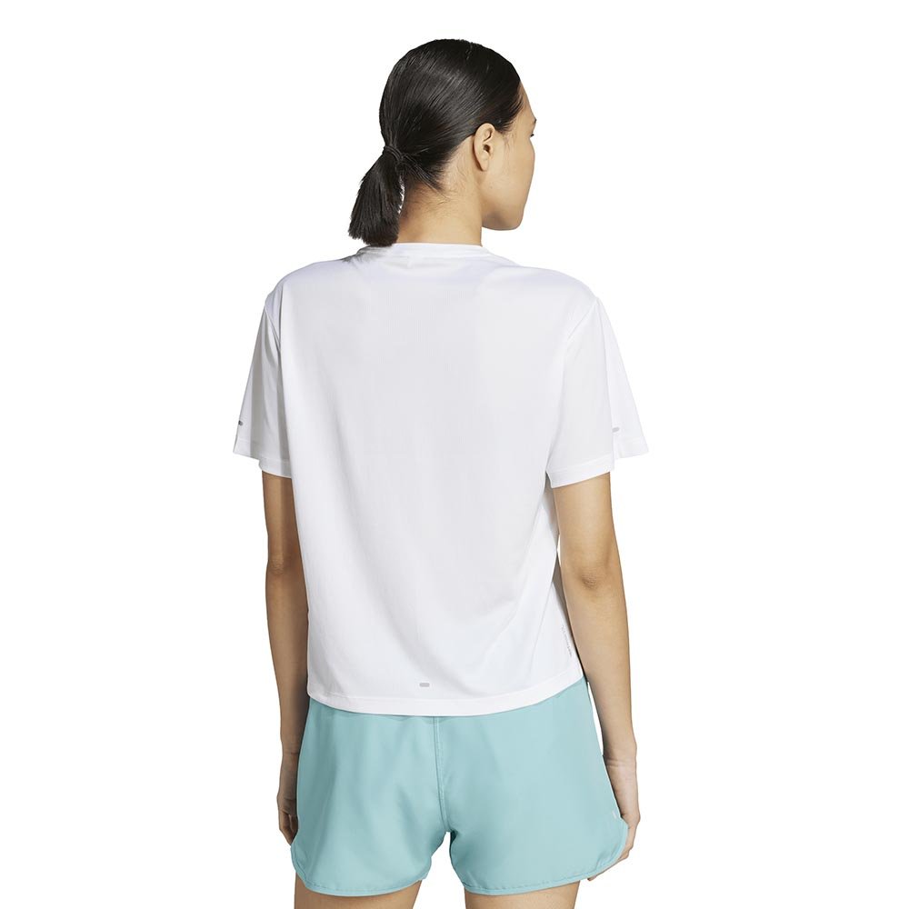 Tricou adidas Adi365 Running Essentials Brand Love pentru femei, alb și albastru