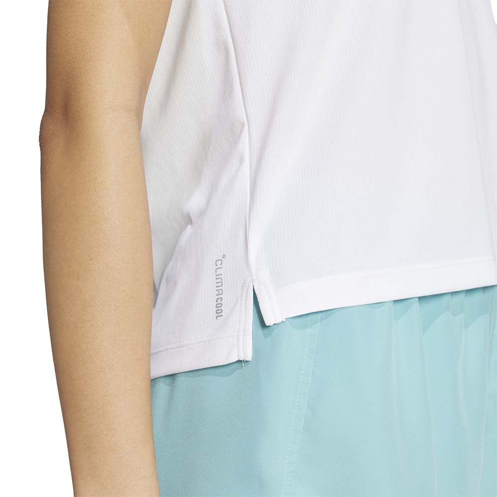 Tricou adidas Adi365 Running Essentials Brand Love pentru femei, alb și albastru