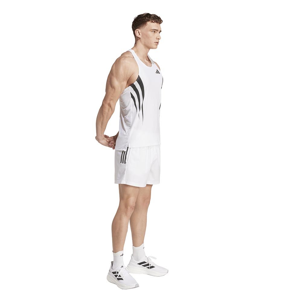 adidas Adizero Archive Running Singlet M White/Black